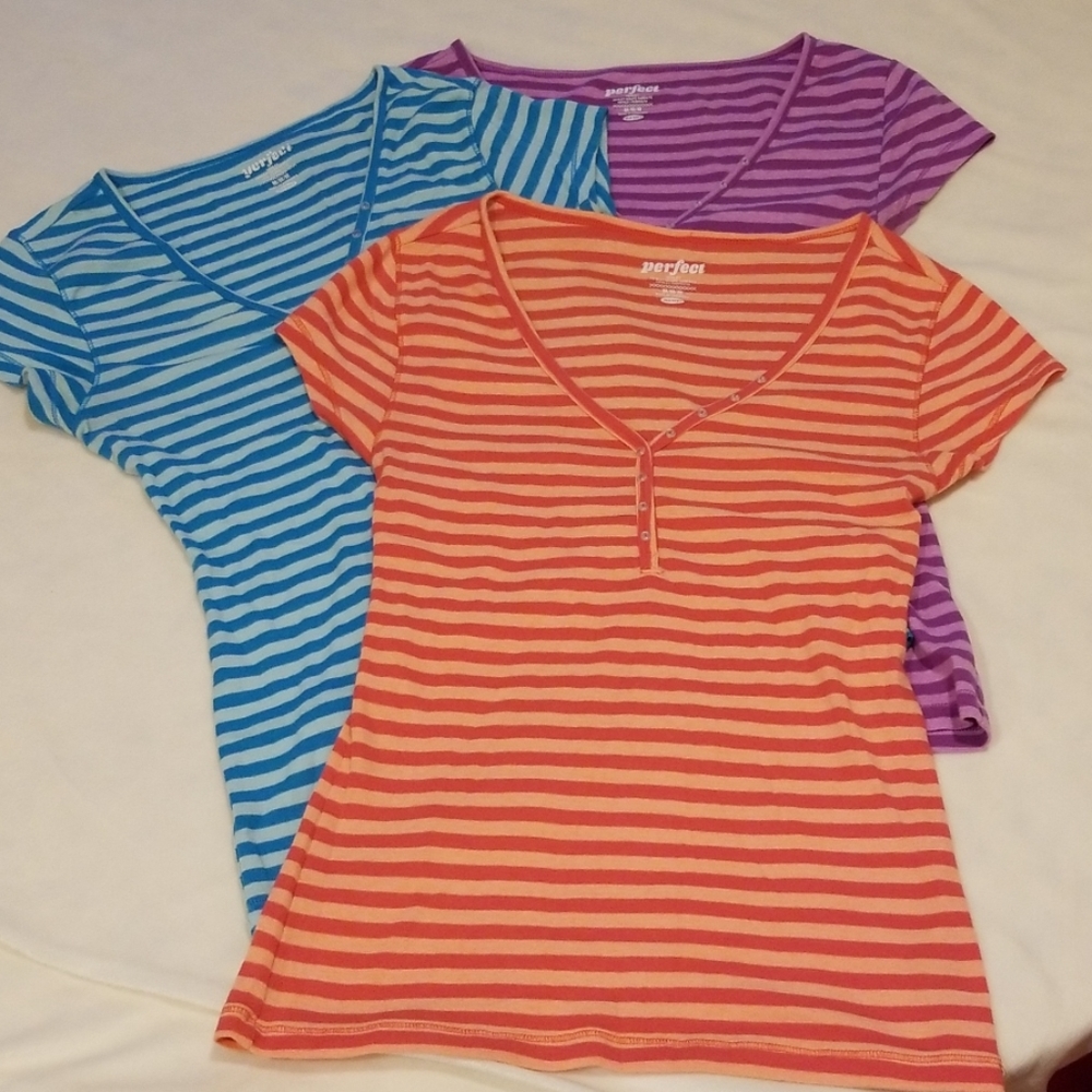 3 short sleeve tops